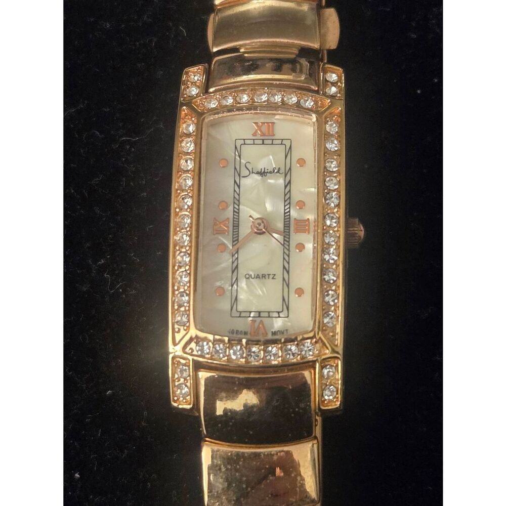 Sheffield Women's Rose Gold Tone Quartz Bracelet Watch